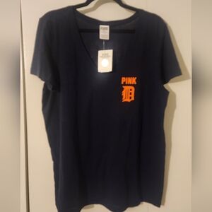 New PINK Victoria's Secret Detroit Tigers Tee "Who's Your Tiger?"